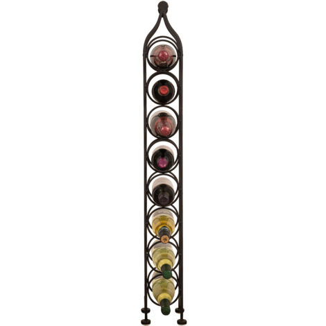 Wine shelf Wine cabinet Iron wine cellar Wine bottle holder Wrought iron floor-standing wine rack 8 bottle wine cellar