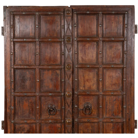 Solid wood and iron door for interior or exterior use old medieval