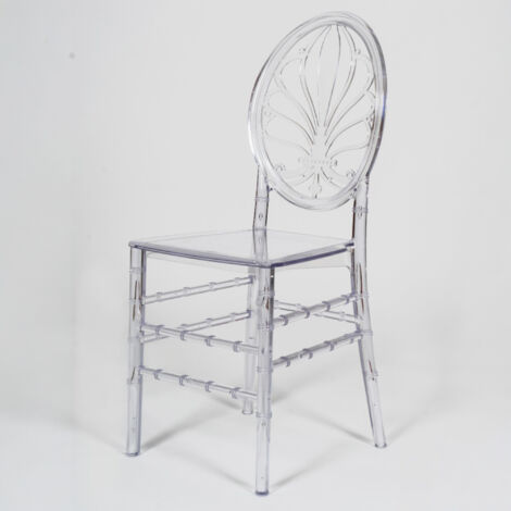 Transparent Polycarbonate Chairs Stackable Kitchen Chair 39x40x91 cm Stackable Chairs Plastic Dining Room and Bedroom (1/5)