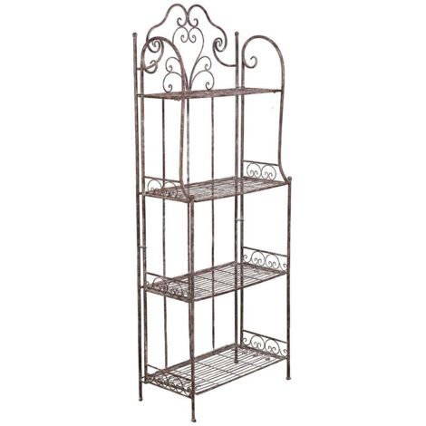 Planter plant stand flower pot holder Etagere wrought iron balcony Shelf for outdoor and indoor plants Planter Support Pot