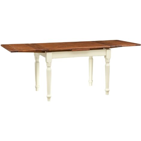 Solid wood table 120x80 cm Extendable table Dining and kitchen table Made in Italy Handcrafted Rectangular coffee table