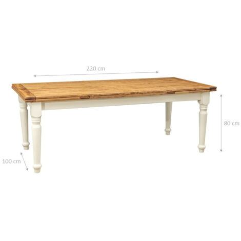 Solid wood table 180x100 cm Dining room and kitchen table Extendable table Rectangular coffee table Artisan Made in Italy