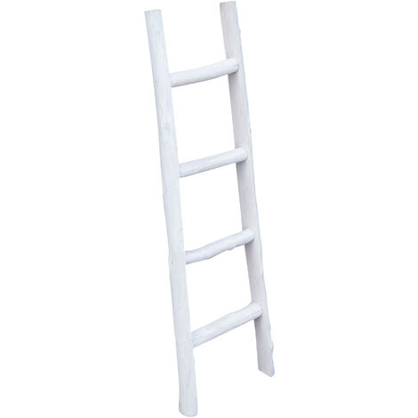 Towel rack ladder wood modern bathroom floor wall to wall decorative Ladder towel rack Object holder bookcase