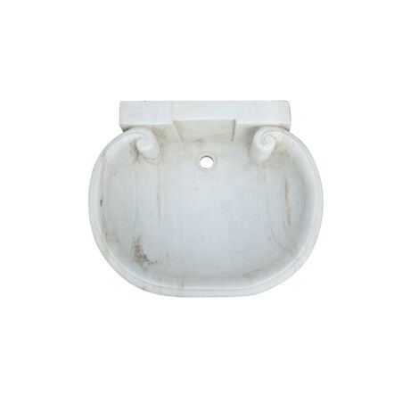 White marble sink Kitchen sink Countertop sink Stone sink Indoor and outdoor wash basin Fountain basin Indoor and outdoor sink