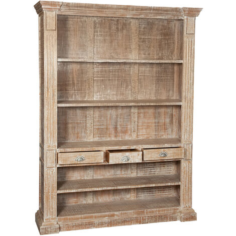 Bookcase cabinet in solid wood