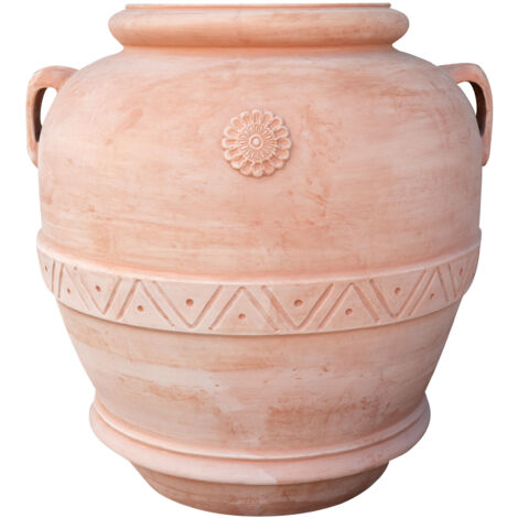 Galestro festooned terracotta jar 100% Made in Italy, entirely handmade (1/5)