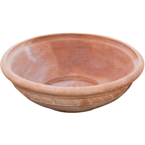 Terracotta Bowl 100% Made in Italy entirely Handmade L127XPR127XH40 CM Outdoor Vase (1/5)