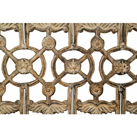 Cast iron railing with antique finish