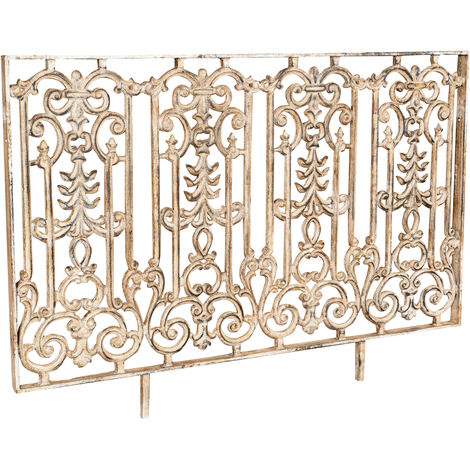 Cast iron railing with antique finish