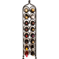 Wine shelf Wine cabinet Iron wine cellar Wine bottle holder Wrought iron floor-standing wine rack 16 bottle wine cellar