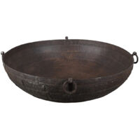 OLD WROUGHT IRON CONTAINER