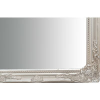 Wall-mounted and wall-hung vertical/horizontal mirror L35xPR4xH82 cm antique silver finish