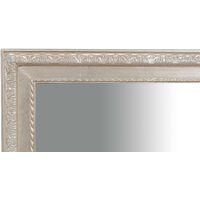Wall-mounted and wall-hung vertical/horizontal mirror L60xPR4xH90 cm antique silver finish