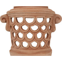 Lantern Wall Lamp Hanging Terracotta 100% Made in Italy for garden outdoor and indoor use