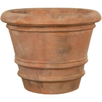 CONCA IN AGED TUSCAN TERRACOTTA 100% MADE IN ITALY ENTIRELY BY HAND