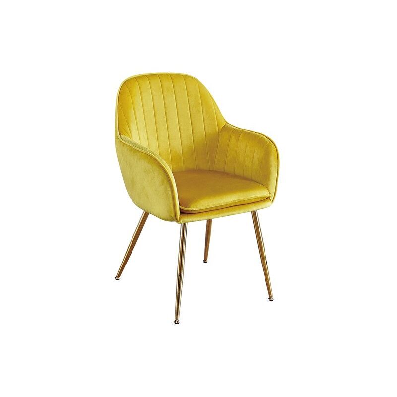 mustard gold chair