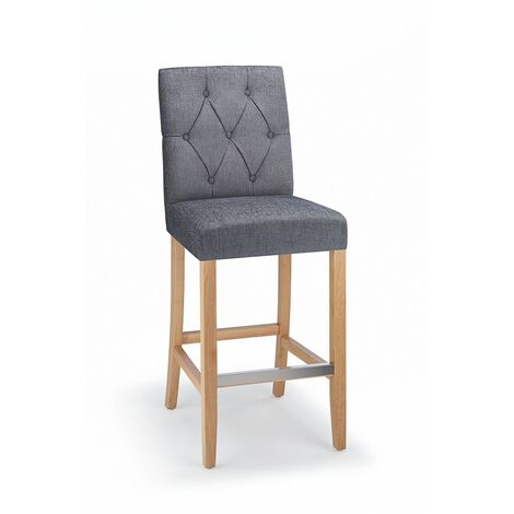 Grey bar stools with deals oak legs