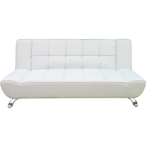 VapoLissofa Bed White Faux Leather