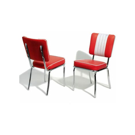 White retro dining deals chairs