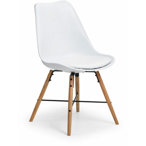 Carry Chair - White & Oak Legs - White/Oak