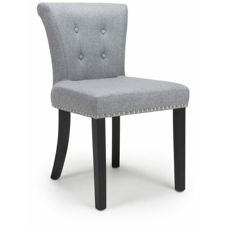 Windsor Linen Effect Silver Grey Accent Chair - Silver Grey