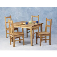 Tosan Mexican Pine Compact Table 4 Chairs