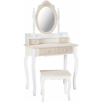 Jewel Dressing Table Base Only - White