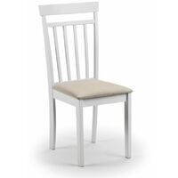 Corisel Wooden White Chair - White