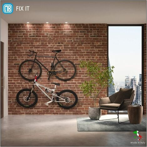 Porta Bicicletta, Supporto a parete per biciclette, Porta bici da muro per  interni ed esterni. Portata