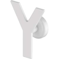 Handy Minimal Magnetico - Appendino di Design Magnetico, Bianco, 100% Made in Italy - Appendino con Calamita, Ideale per il Bagno e Cucina - Modello Yes