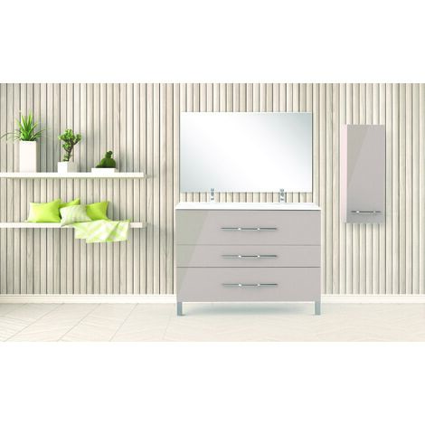 [JAMAIS UTILISE] ONDEE ZEN - Demi-colonne de rangement à suspendre ALAN - L35cm - Cachemir - Laqué brillant
