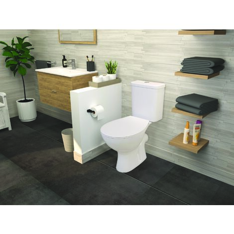 ONDEE ZEN - Pack WC NF Sans Bride - Abattant Thermodur - Fermeture ralentie