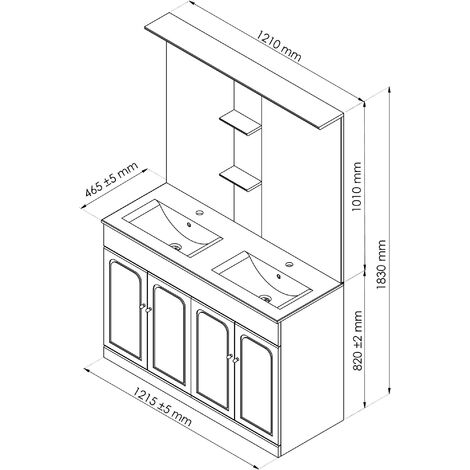Meuble De Salle De Bain Tolede 80 Cm Taupe Meuble De Salle De Bain Meuble De Salle De Bain Salle De Bains Et Wc Decoration Interieur