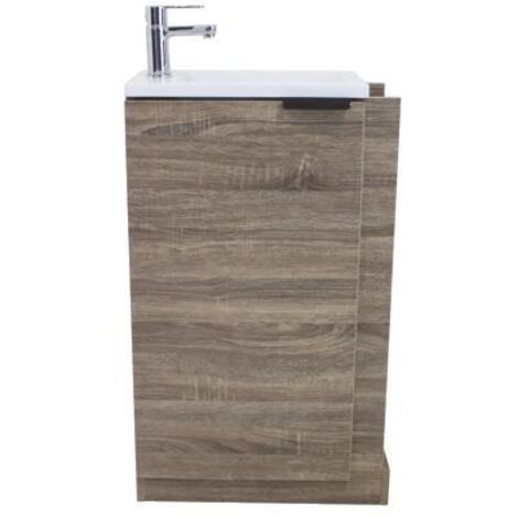 ONDEE ZEN - Lave-mains WOODY - 57cm - Bois - Mélaminé - Livré en kit