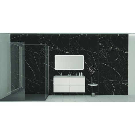ONDEE ZEN - Profilé de panneau mural finition rectangulaire noir 4mm (1/4)