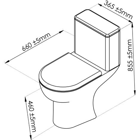 Pack WC ALTI sans bride Sortie Horizontale - H85,5xl36,5x66cm -Céramique blanche