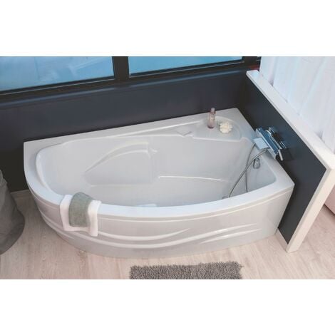 Baignoire Fany Baignoire D Angle 160x90cmd Abs Et Acryl Renforce 3mm Blanc