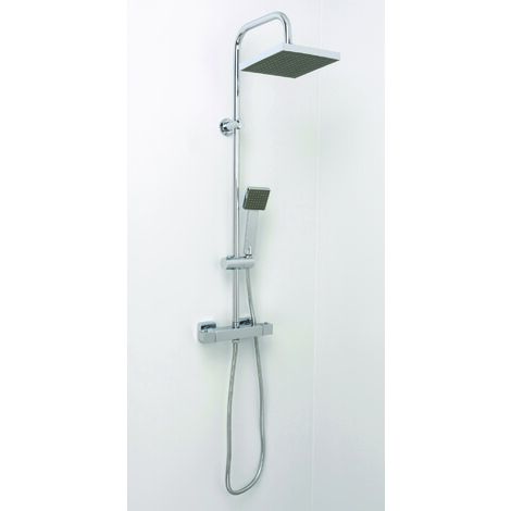 ONDEE ZEN - Kit barre de douche avec mitigeur CELO - H95xL26cm - Finition chromé (1/3)