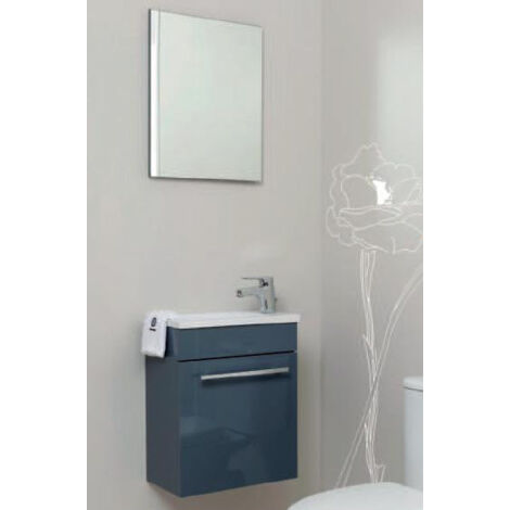 Ondée - Meuble lave-mains anthracite à suspendre 40cm - NINO