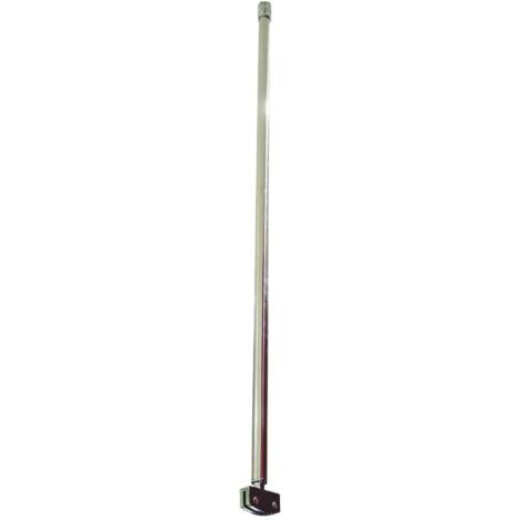 Barre plafond 80cm - Fixation de parois de douche 8mm - Découpable - Inox