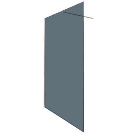ONDEE ZEN - Paroi de douche ITALIENNE - Verre trempé 8mm - Sérigraphie Fumé - 140x200cm