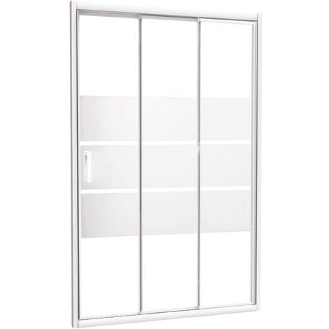 Façade MISSI - Coulissante 3V - Finition Blanc - 80x185cm