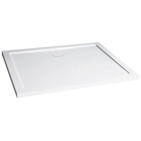 Ondee – Receveur de douche rectangulaire 90 x 120 cm en SMC blanc – Résistant aux chocs – Facile à entretenir – Fabrication européenne