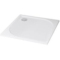 ONDEE ZEN - Receveur de douche HESTIA - 90x90cm - Résine - Blanc - Extra-plat - Antidérapant