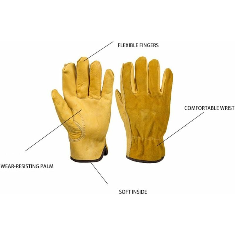XL 10 fingerlos Rigger Gloves Handschuhe 2 Paar Rindsleder Fahrradhandschuhe Gr 