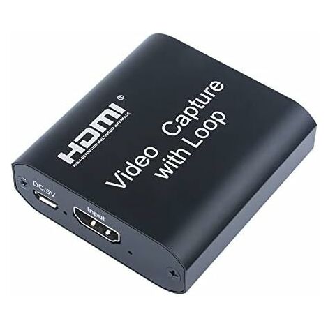HD VGA Capture Karte Unterstützt Videoaufzeichnung Live-Übertragungen VGA Video Capture Card HDMI Grabber Capture Streamen Aufnehmen und Teilen über VGA-Kamera oder VGA-Gerät