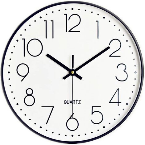 12 '' Nicht tickende Quartz Wanduhr römische Ziffern Klassische Retro Clock 