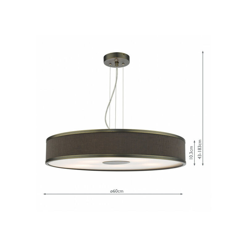 Suspension moderne led avec abat-jour en verre alvaro