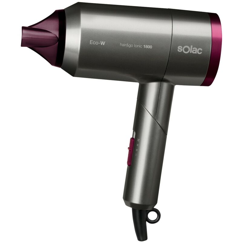 Solac SV7015 Hair & Go Ionic - Secador plegable y ultraligero de 2000W