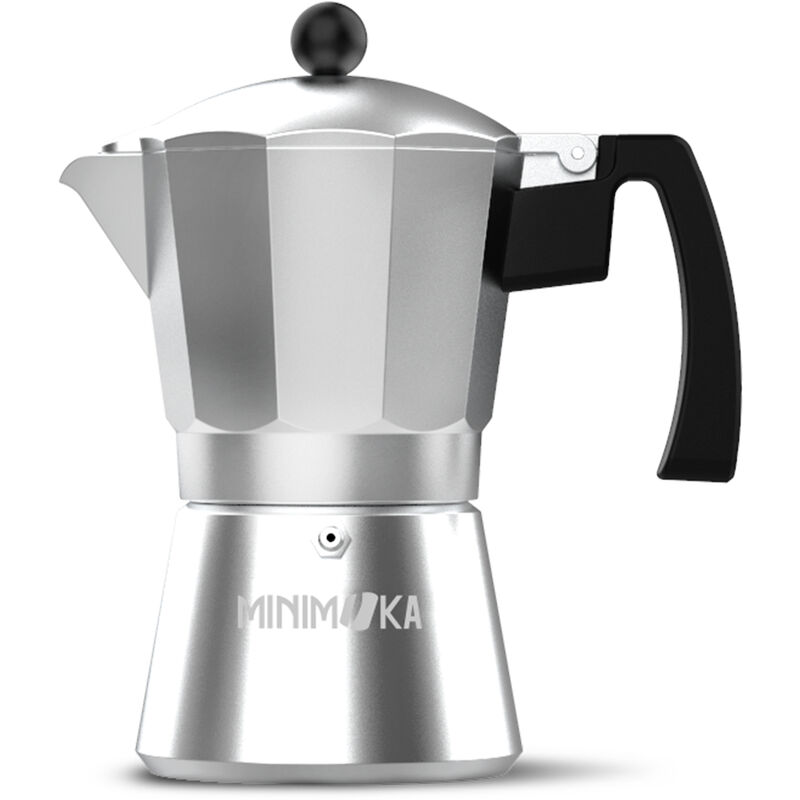 Minimoka Minimoka 6 - Cafetera italiana con capacidad de hasta 6 tazas